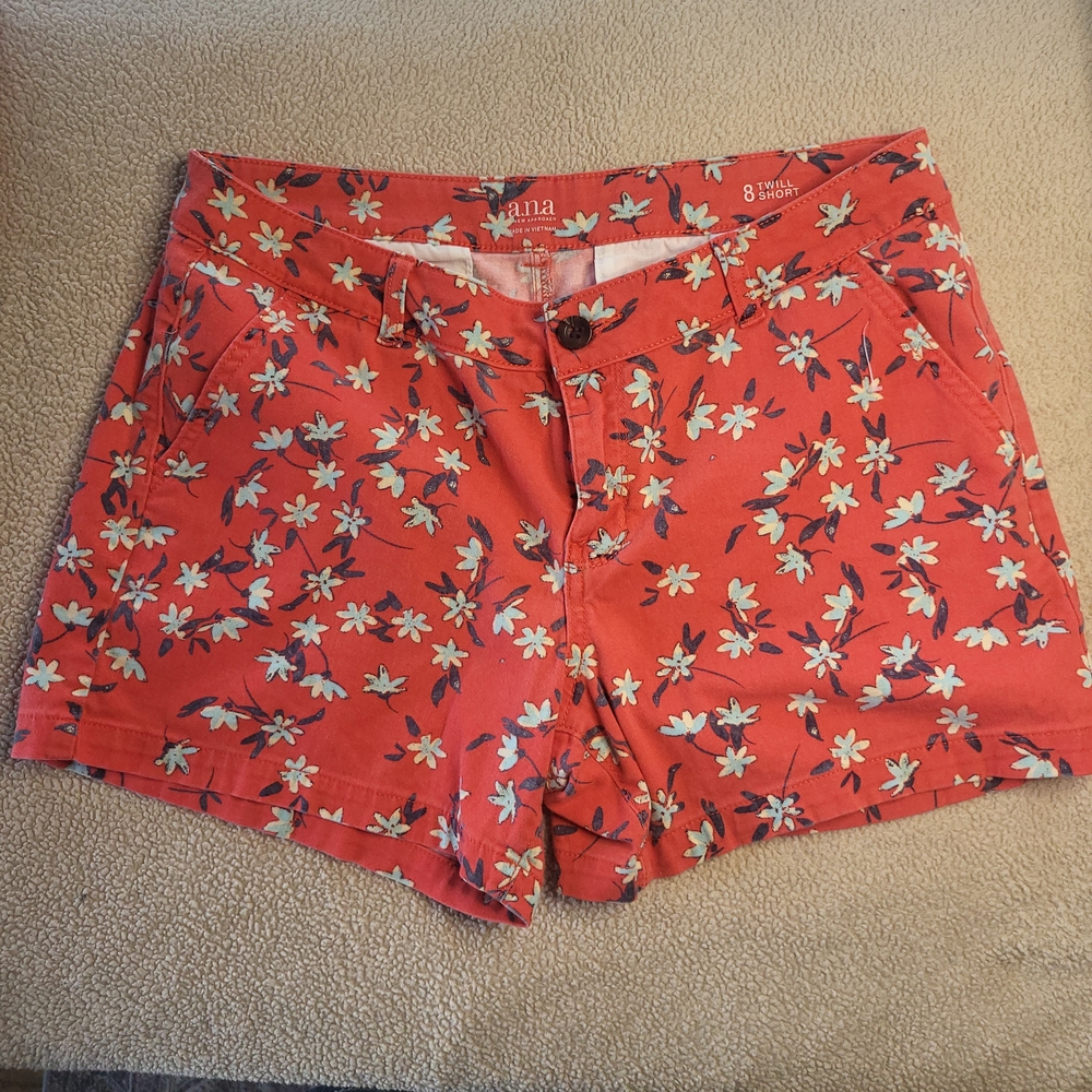 A.N.A. Floral Red Women Shorts